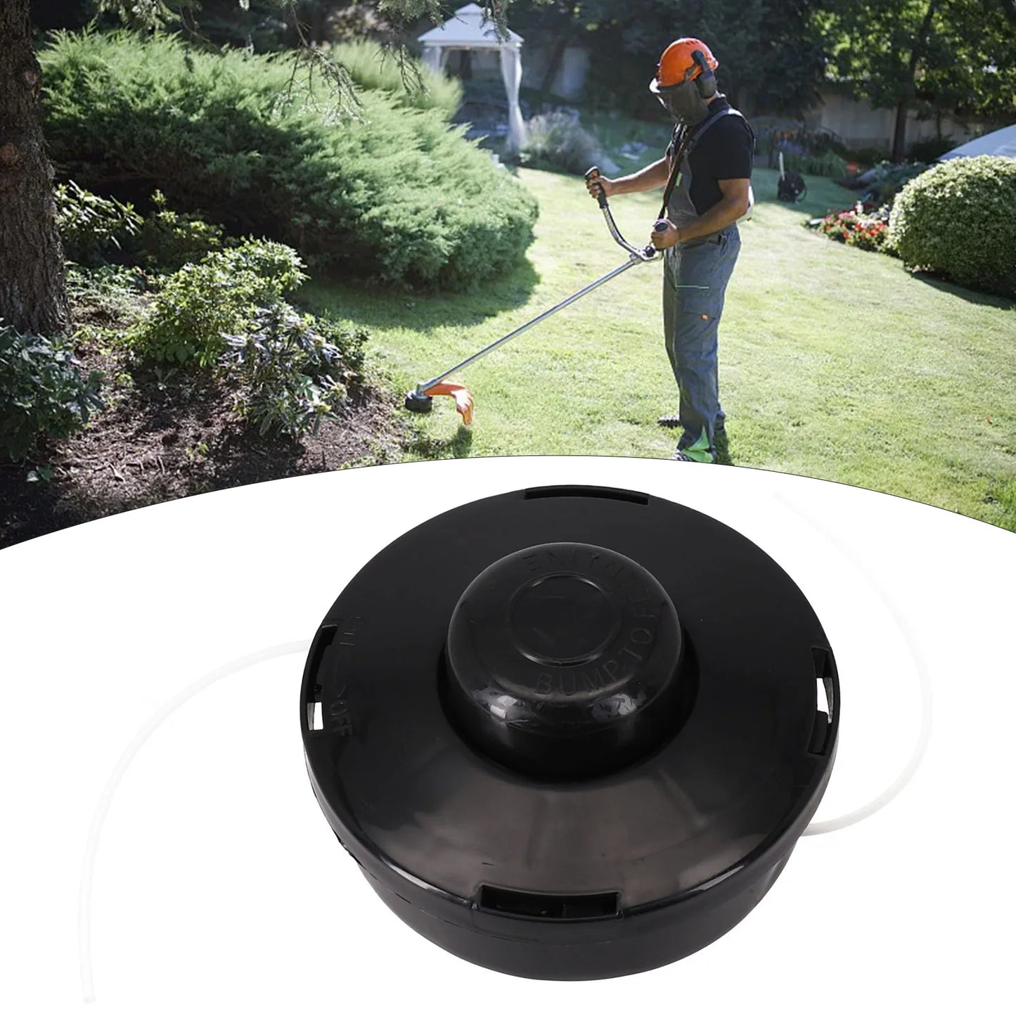 Grass Trimmer Head Lawn Mower Replacement Part Trimmer Head Bump Feed Line Spool Brush Cutter String Trimmer Parts
