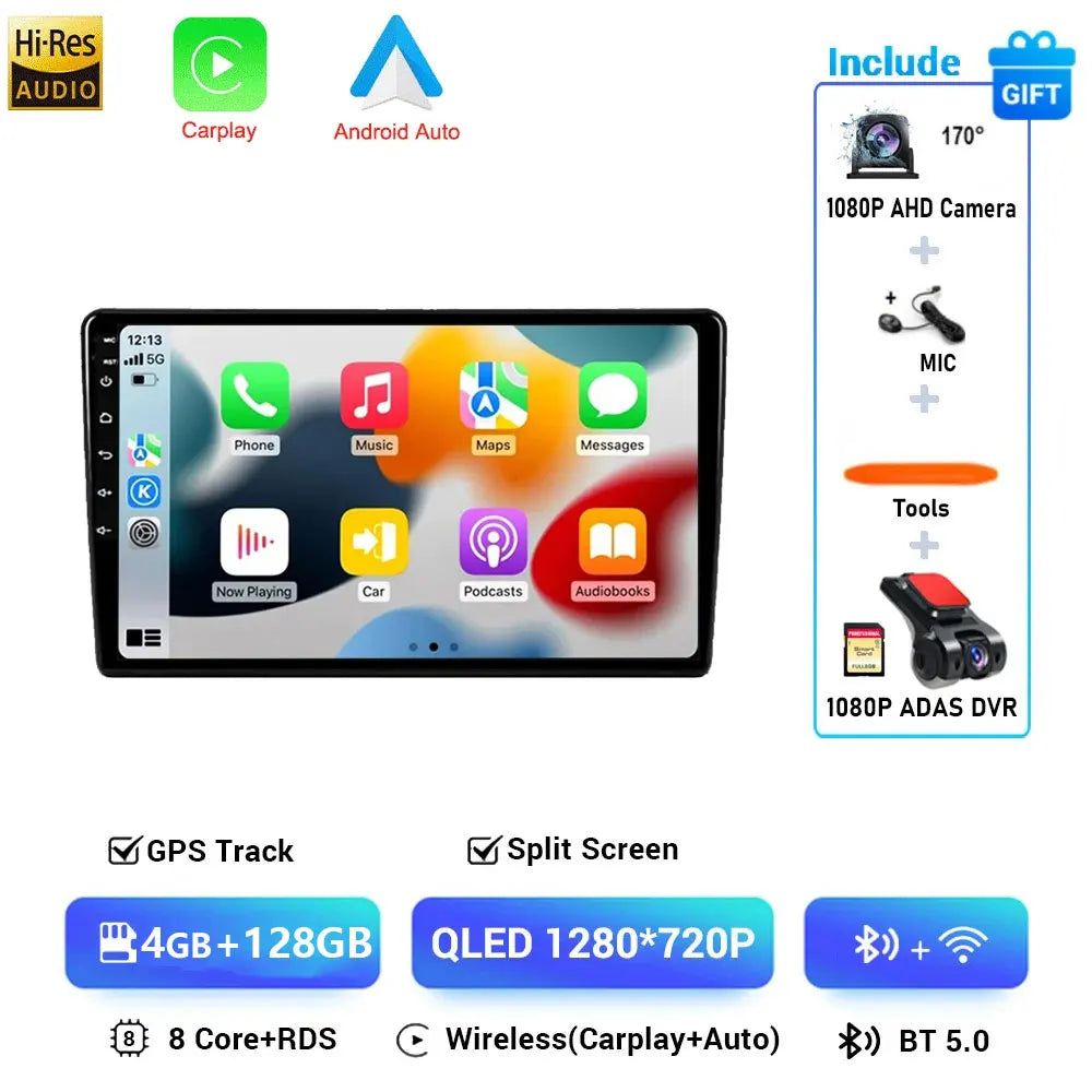 Android 16 Carplay For Citroen C5 2008-2017 Car Radio Auto 4G GPS Navigation Multimedia Video Player Stereo Multimedia Video
