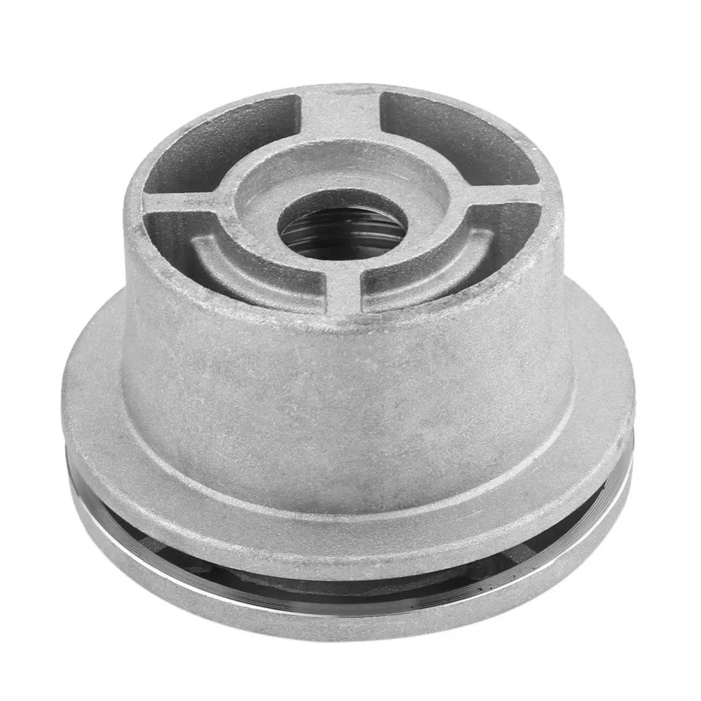 Universal Aluminum Grass Trimmer Head With 4 Lines Brush Cutter Head Thread Nylon Grass Cutting Line Head for Lawn Mower Silver