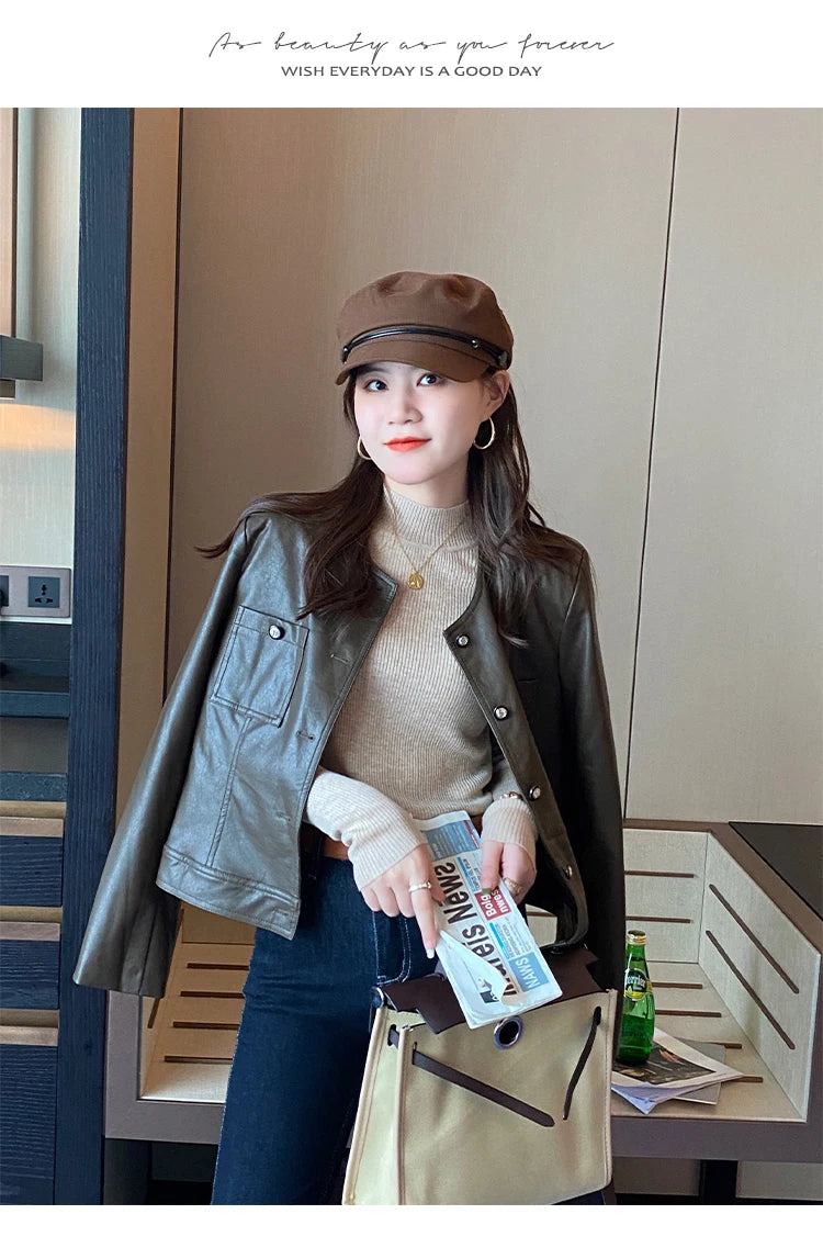 Women's Mock Neck Knit Sweater, Slim Basic Pullover