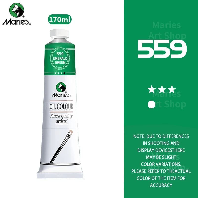 Marie's Oil Paint 170ml/5.95oz Large Tube,Art Supplies for Canvas Painting,Egg,Graffiti,Fabric,Stone,Leather,Wood,Ceramic