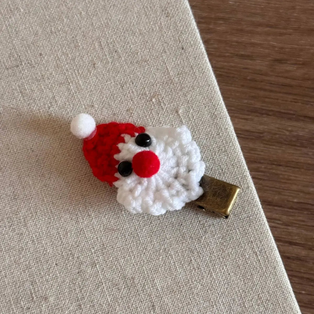 2025 Cute Crochet Hair Bow Christmas Hair Clips Knitted Hair Pins Santa Hairpins Duckbill Clip Barrettes Girls Hair Accessories