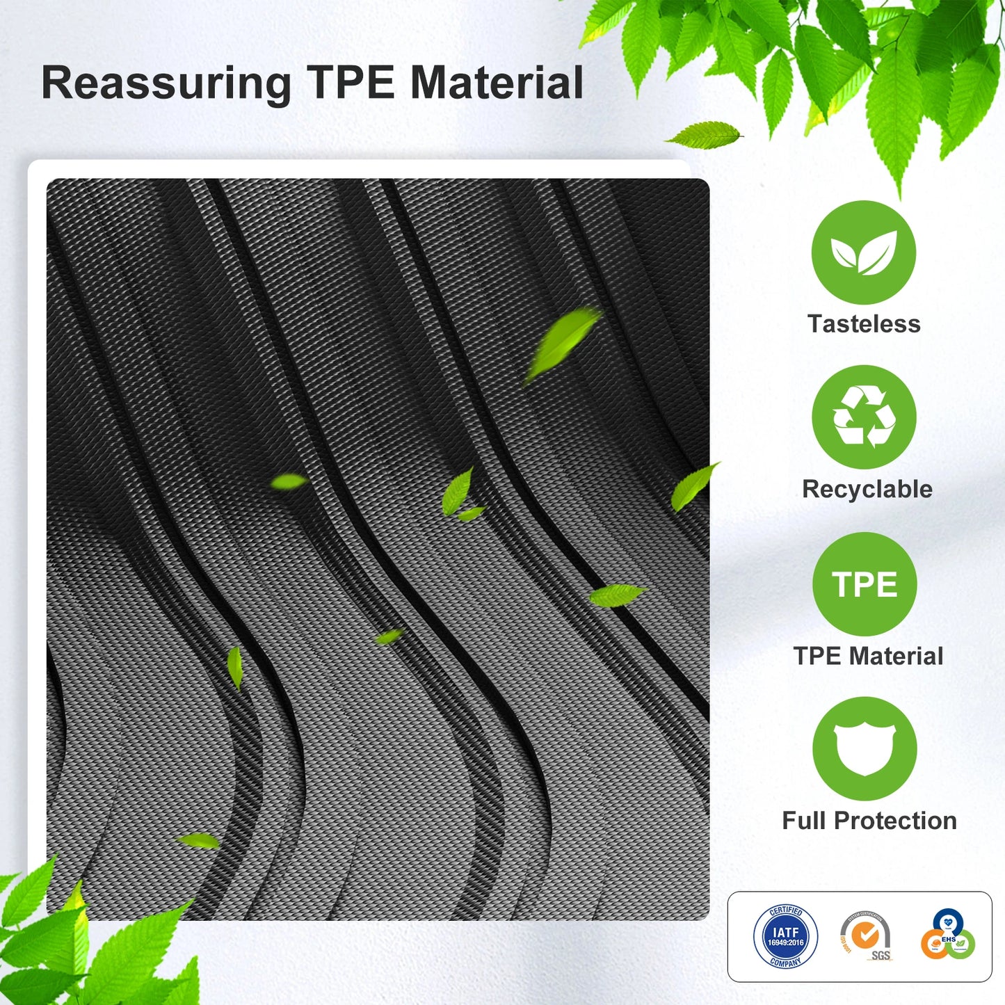 for Leapmotor T03 EV 2026 2026 2026 Car Floor Mats Trunk Pad TPE 3D Foot Mat Odorless Tray Anto Accessories Black