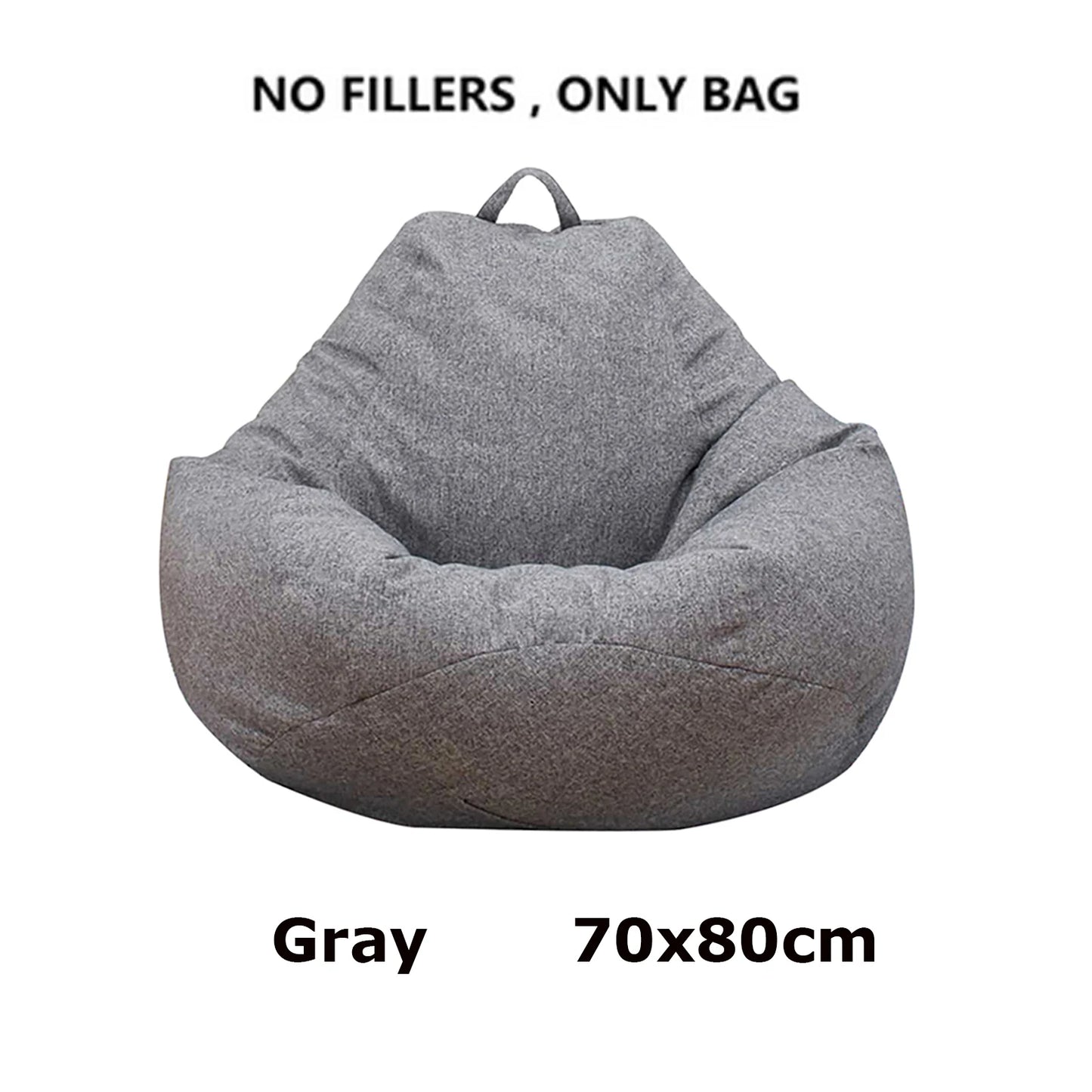 Lazy Sofa Cover Bean Seat Bag Sofa Cover Without Filler Comfortable Beanbags Living Room Pouf Puff Couch Chair Cover Removable