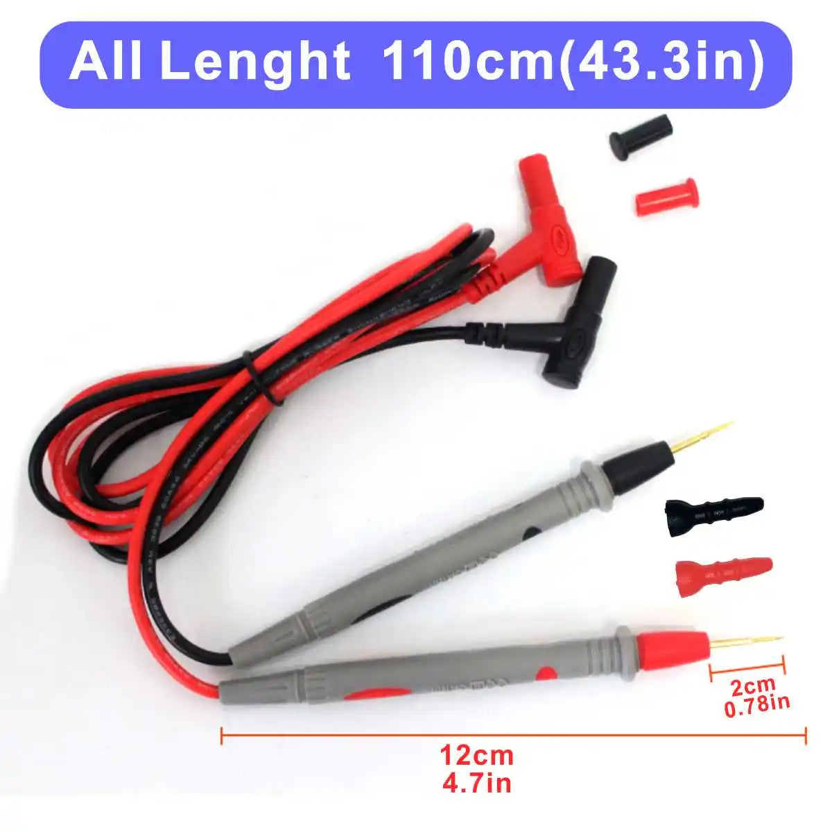Multimeter Probe Test Line  Multimeter Test Leads 1000V/20A (Gold-Plated Special Tip)