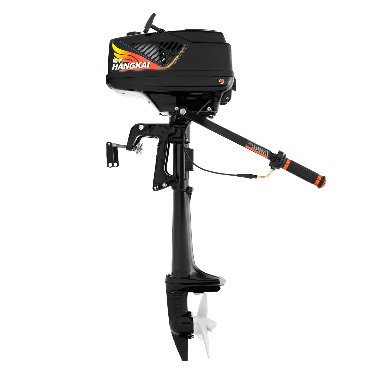 2-stroke, 3.6 hp Gasoline Outboard Motor Outboard Engine Manual Start 55cc Motor CDI for Rubber Boats, Inflatable Boats