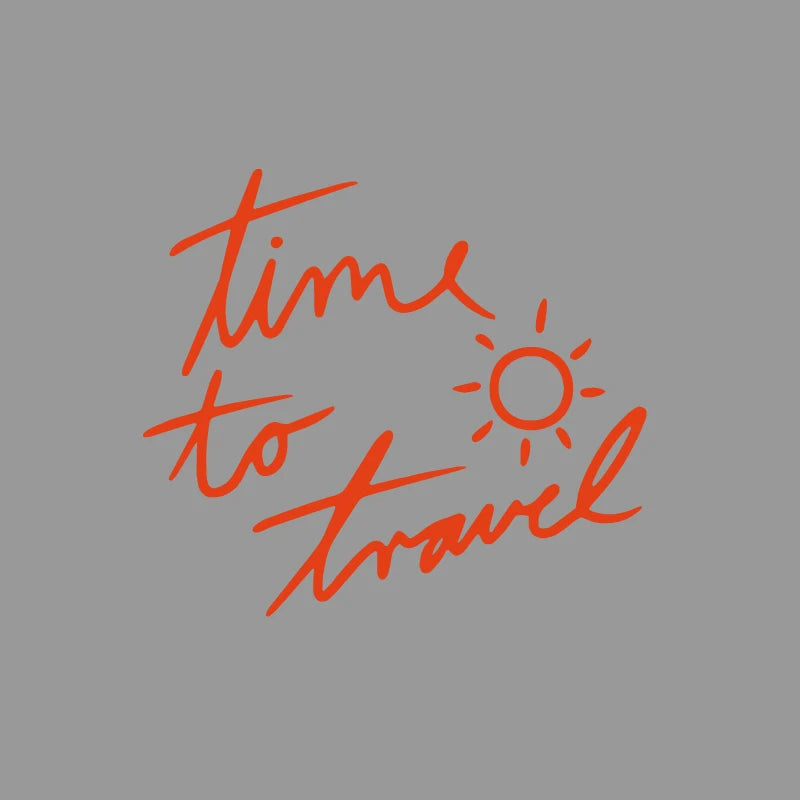 Time To Travel Bumper Door Side Body Car Sticker Car Camper Motorhome Caravan Explore Adventure Decal Vinyl waterproof sticker