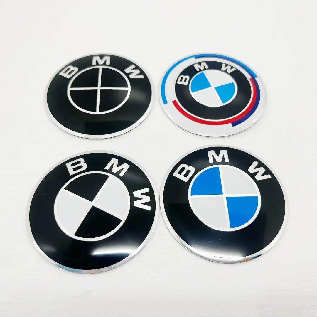 4p cs 56/60/65/70mm automobile hub center sticker aluminum alloy car sticker is suitable for BMW group F07F90F11f18G30G31E60E61.