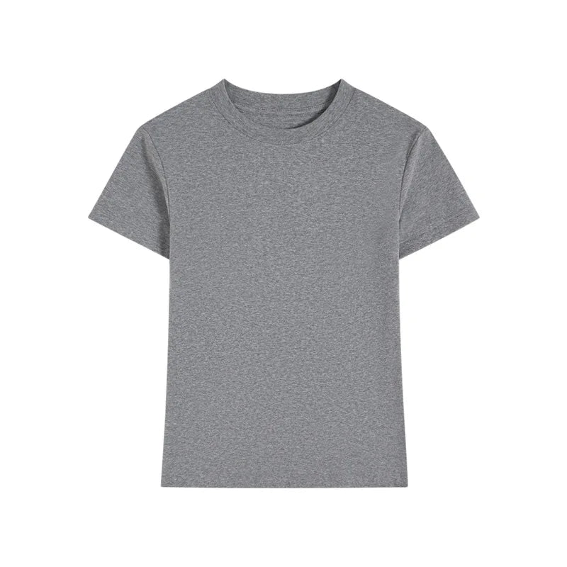 Women's Cotton Loose T-Shirt — Korean Streetwear Short-Sleeve Summer Tee