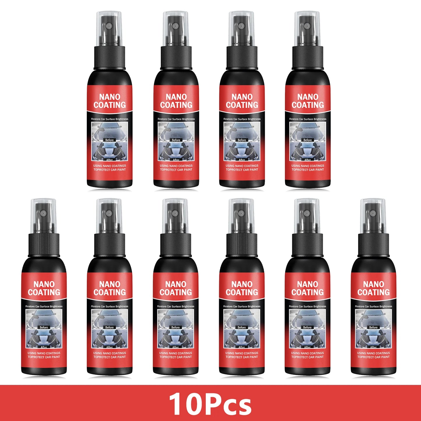 Car Nano Coating Repair Brightening Cars Paint Kit, Auto Polishing Tool, High Gloss Car Paint Scratch Removal Protection