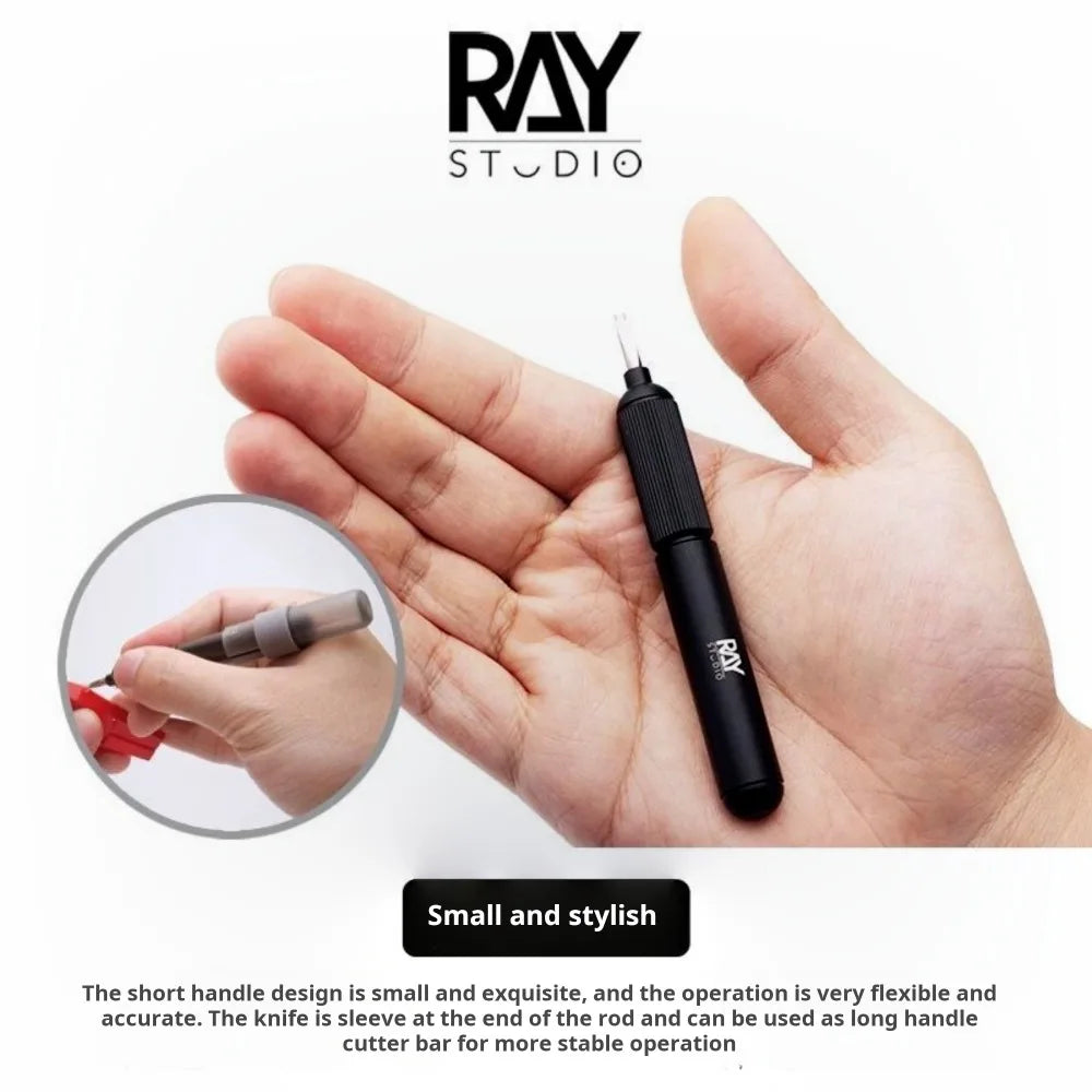 RAY Studio TinyGo Modeling Stepped Scraper for Gundam Military Scale Model Making Curved Step Scraper Kits Hobby DIY Craft Tool