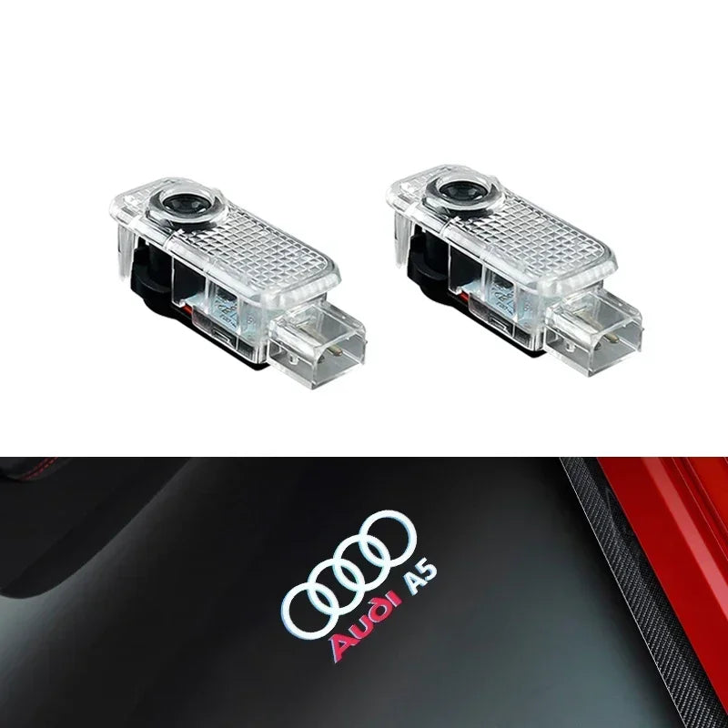 LED Door Projector Welcome Light for Audi A1/A3/A4/A5/A6/A7/Q2/Q3/Q5/Q7/Q8/S3-S8/TT/RS