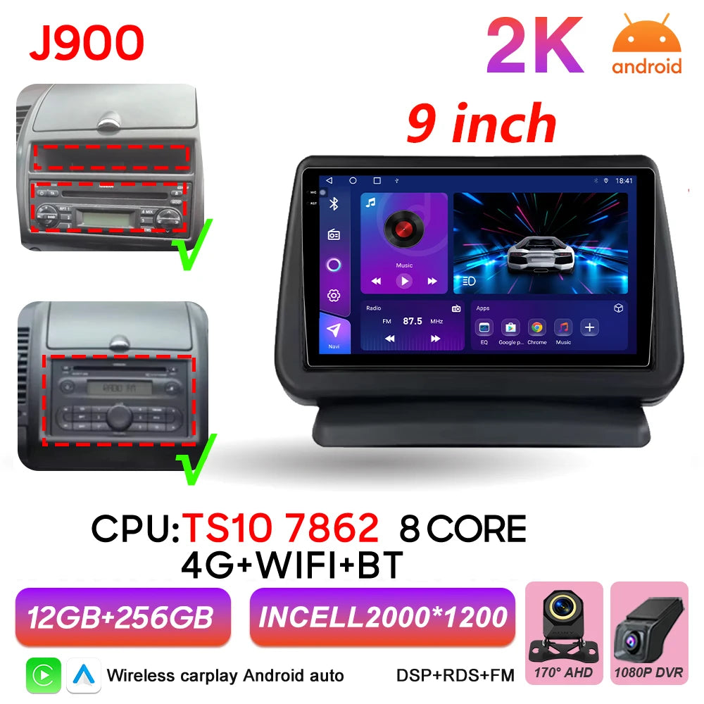 Android 16 Auto Car Radio For Nissan Note 2004 2005 2006 2007 2008 - 2012 Carplay Multimedia Player GPS Navigation DSP BT Stereo