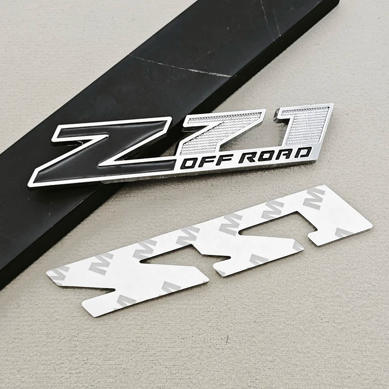 3D Metal Logo Z71 Emblem Car Front Grille Badge Trunk Sticker For Chevrolet Tahoe Colorado Cheyenne Chevy Silverado Accessories