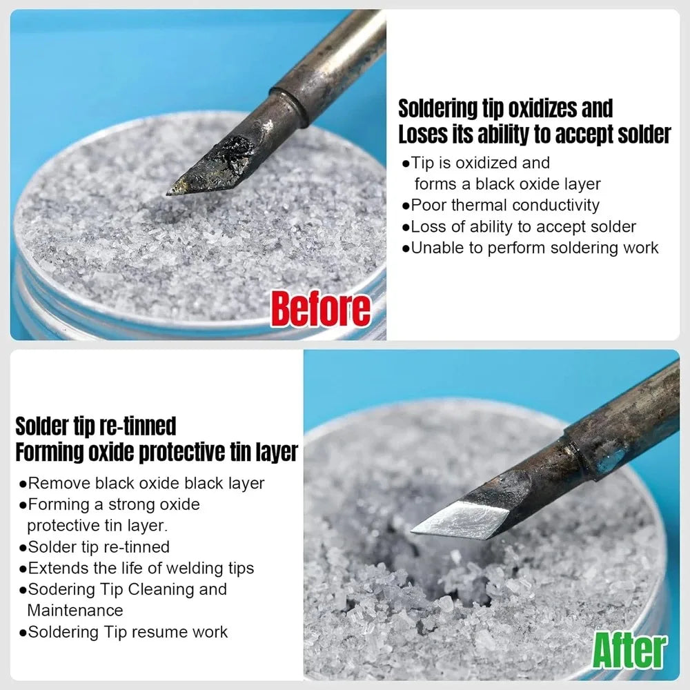 5/1Pcs Soldering Iron Tip Refresher Non-stick Tin Solder Cream Clean Paste for Oxide Head Resurrection Oxidative Activator
