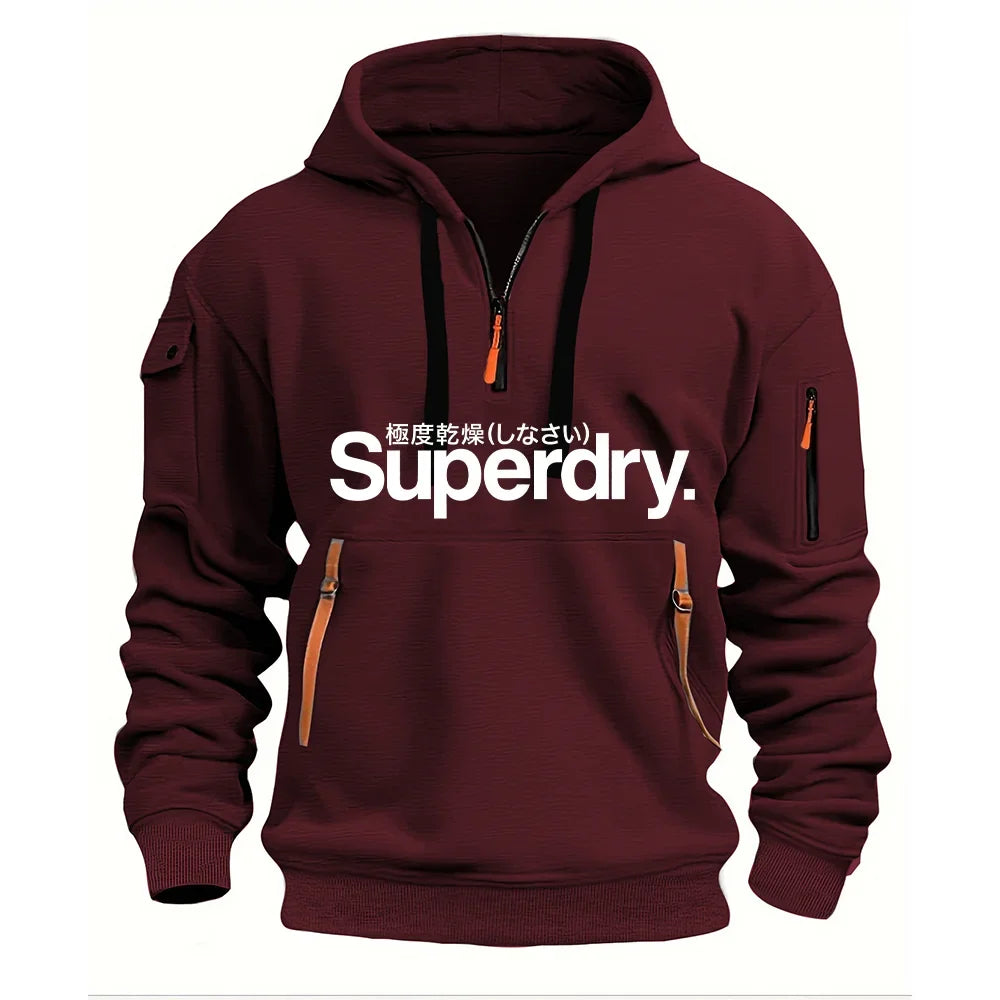 Men's Hooded Sweatshirt, Loose Pullover Hoodie