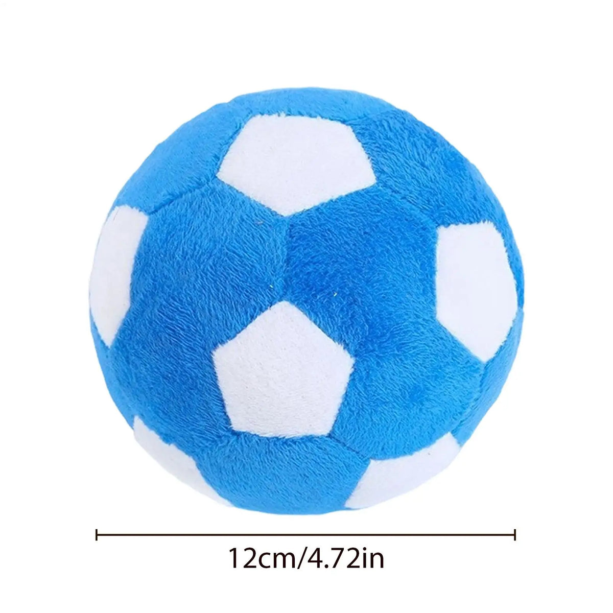 Plush Soccer Ball Dog Toy - Soft Squeaky Ball for Puppies – photo 6