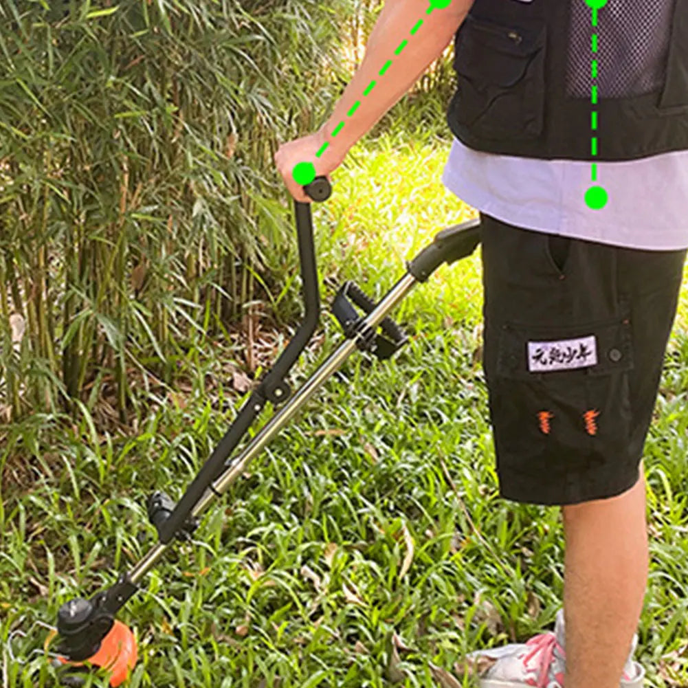Weed Eater Handle Adjustable Angle Garden Weeder Lawn Mower Handle Ergonomic String Trimmer Handle for Lawn Care