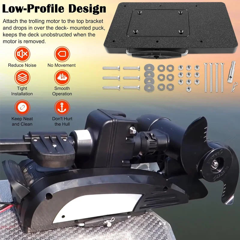 MKA-21,1854021 Composite Quick Release & Installer Bracket for Minn Kota Trolling Motors – Fits for Ulterra/Terrova/PowerDrive