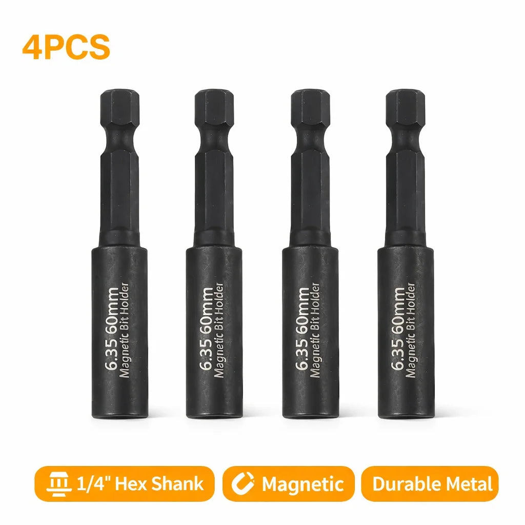 Rafford  60mm 1/4In Head Extension Rod Screwdriver Magnetic Transfer Extension Rod Extension Adapter