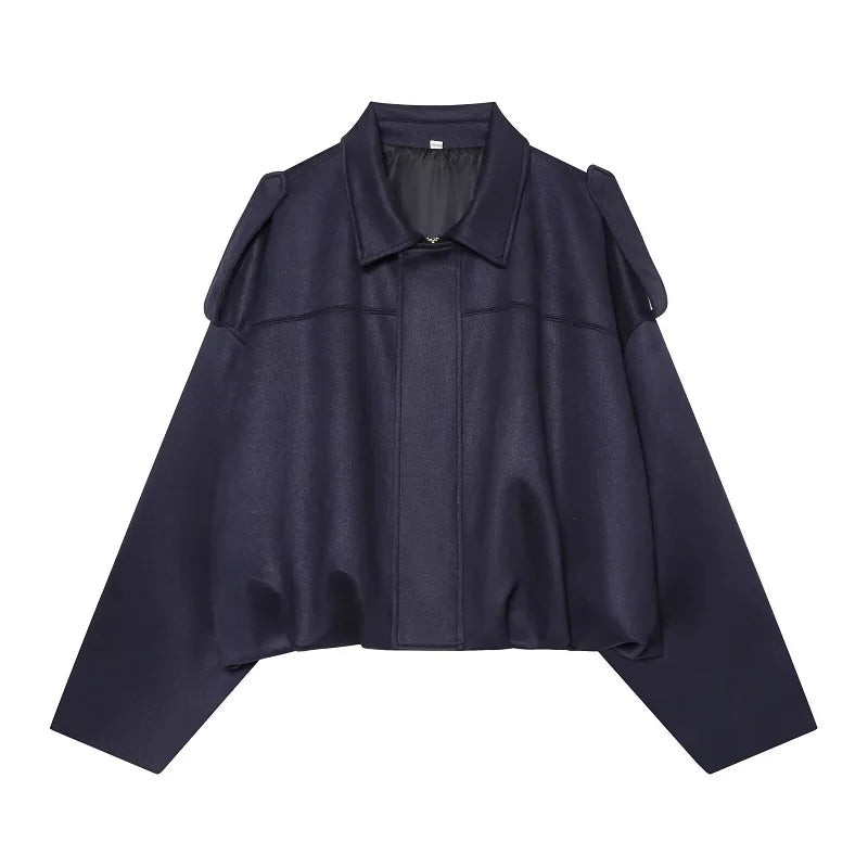 Women's Faux Suede Varsity Bomber Jacket - Oversized Padded Coat - photo 7