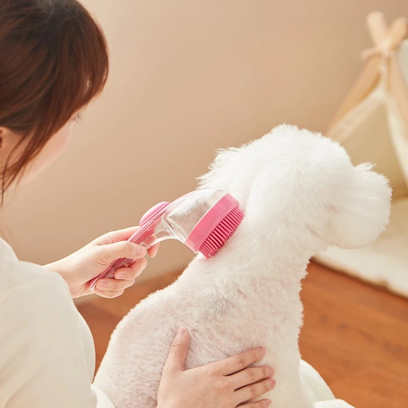 Silicone Pet Shower Brush - Massaging Bath & Grooming Tool – photo 4