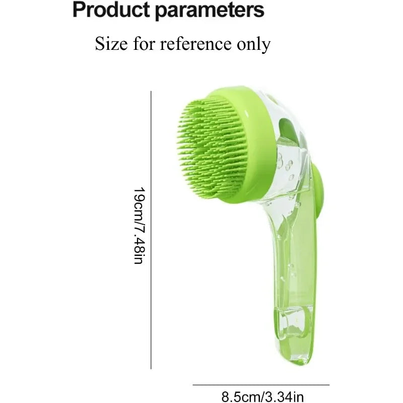 Soft Bristle Pet Bath Brush - Dog & Cat Washing Scrubber – photo 2
