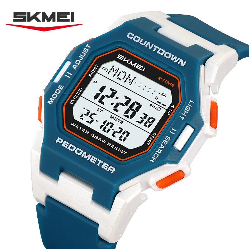 SKMEI 2596 Brand New Men Electronic Watch Fashion Alarm Clock Calendar Chronograph Luminous Digital Watches for Man reloj hombre