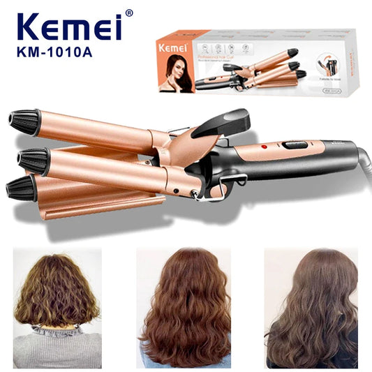 Electric Automatic Hair Curler with Ceramic Barrel - Auto Shut-Off