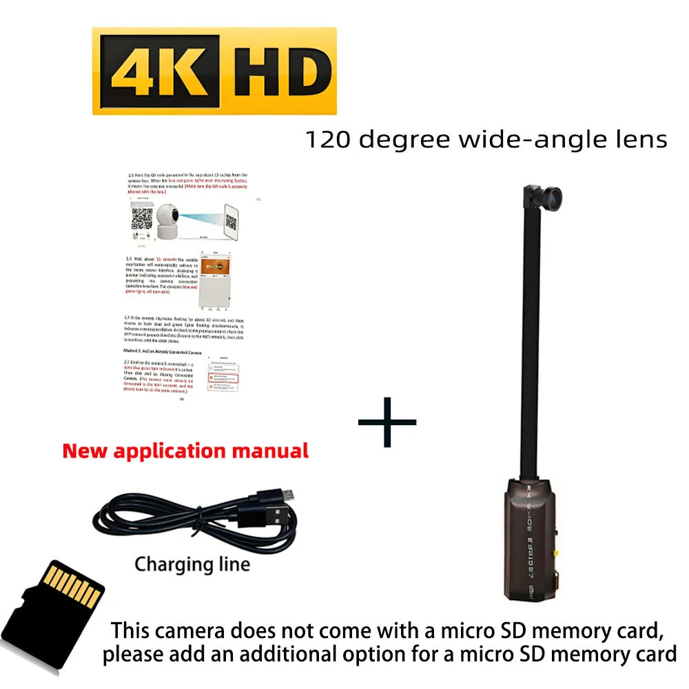 4K Mini WiFi Home Camera — Remote View & Motion Detection