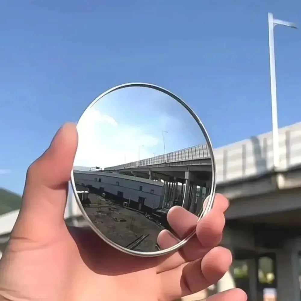 Round Convex Mirror Travel Selfie Photo Props HD Clear Mirror Portable Makeup Mirror Handheld Photography TikTok INS Mirrors