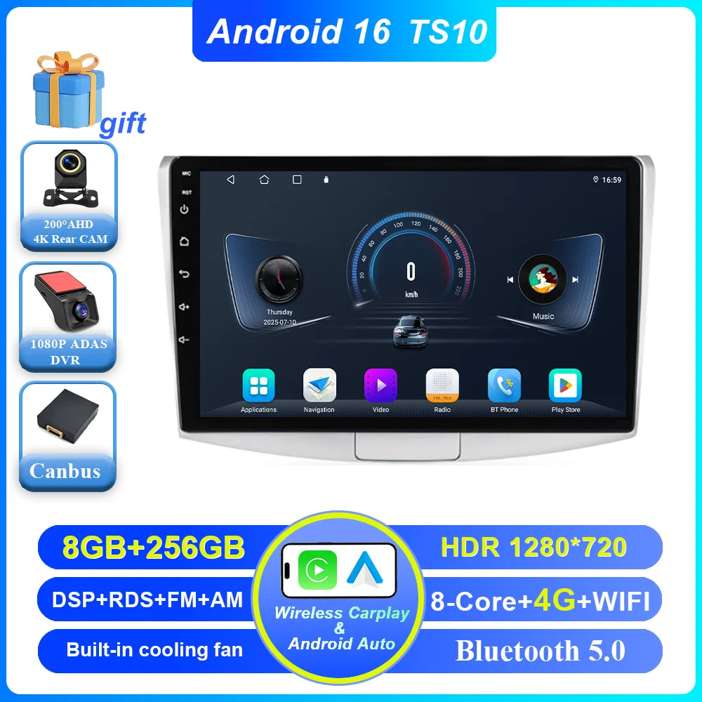 Car Stereo with Apple CarPlay & Android Auto, Compatible with VW Passat B6 B7 & CC