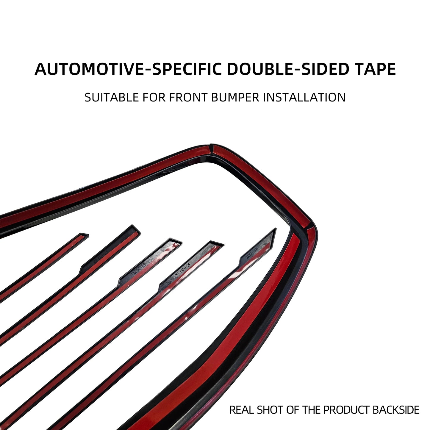 Volvo XC60 XC90 S90 2026 Grille Modification Upgrade – ABS Bright Black Double-Sided Adhesive Install