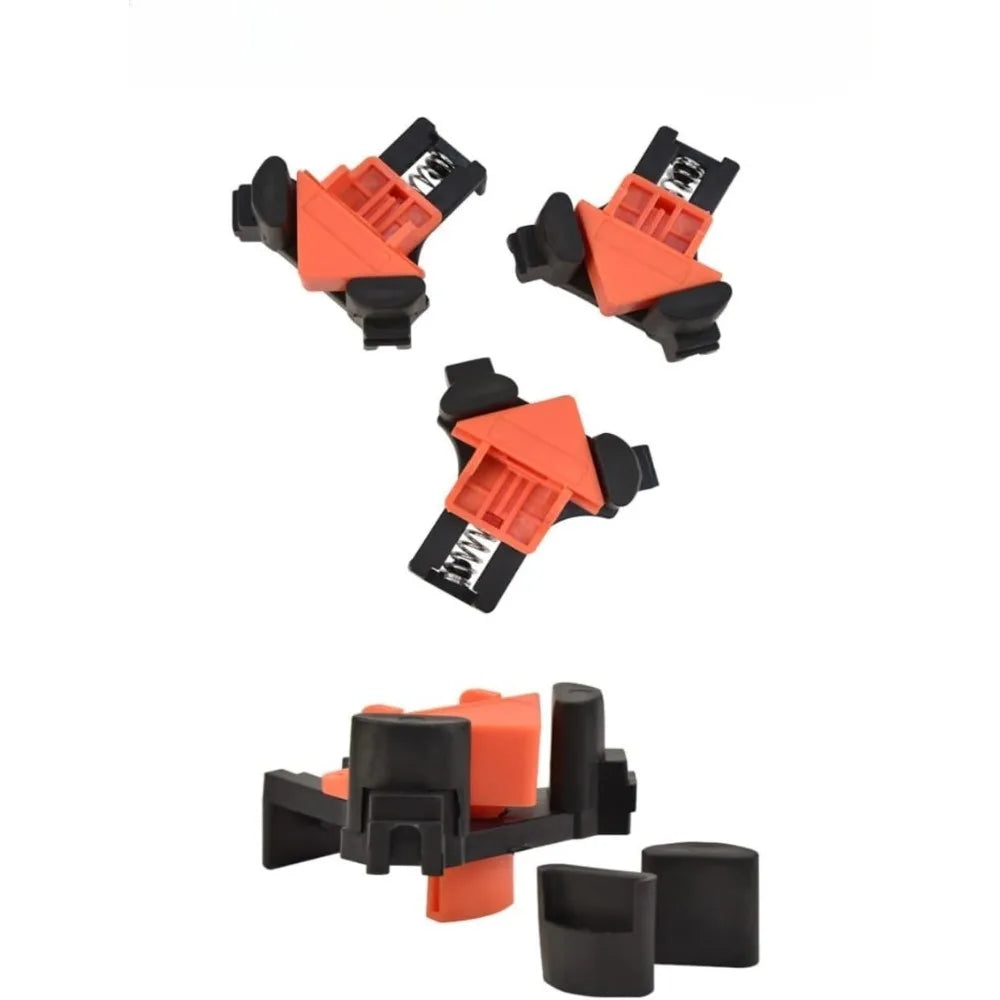 4 Piece 90 Degree Woodworking Angle Clamp, Quick Adjustable Spring Woodworking Clamp Adjustable Quick Spring Woodworking Clamp