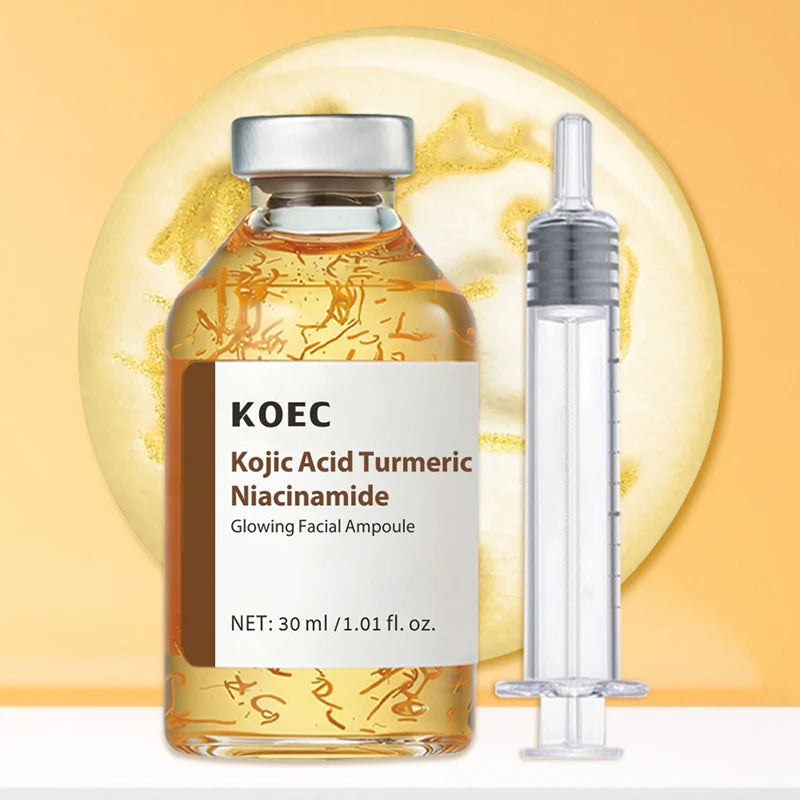 Kojic Acid Turmeric Facial Ampoule Serum With Niacinamide Deep Moisturizing Nourishing Essence