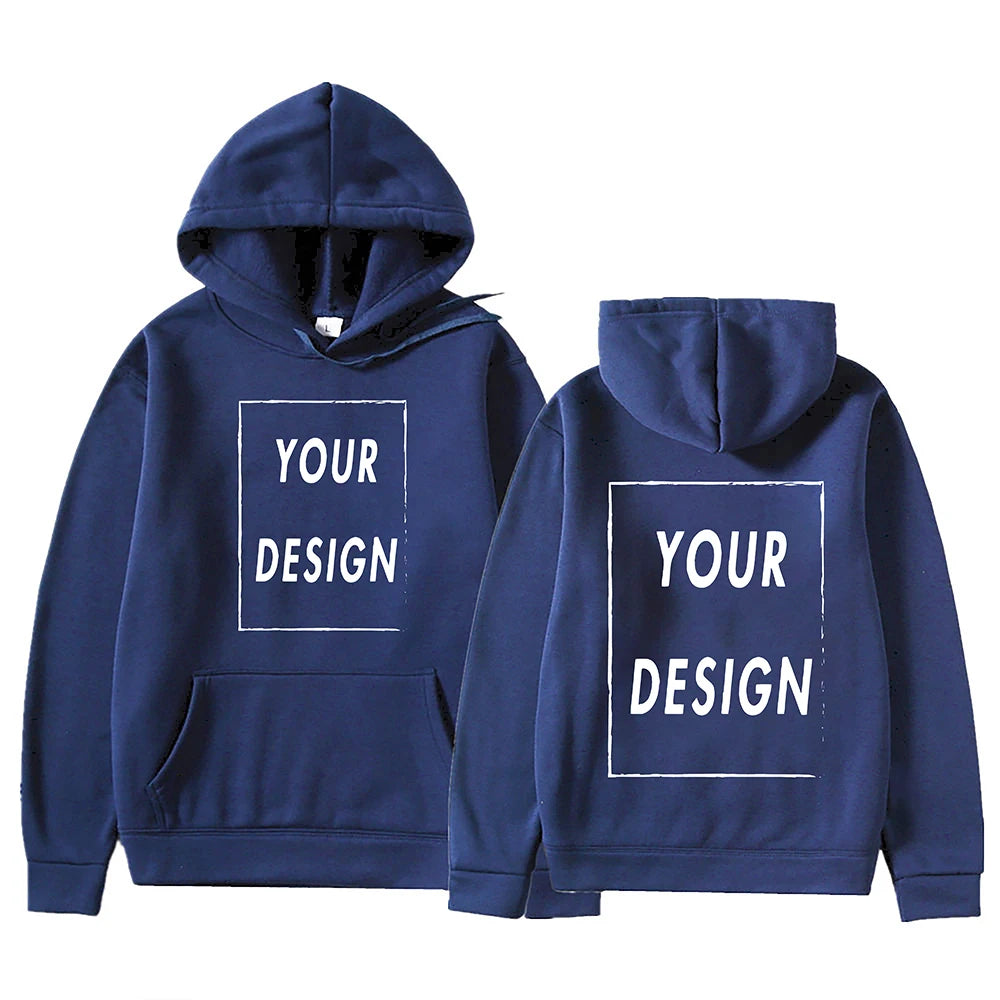 Custom Print Hoodie, Add Your Own Photo or Logo