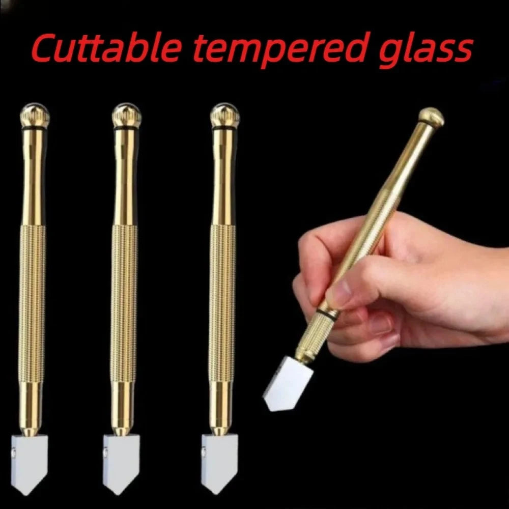 Portable Diamond Glass Cutting Tool 175mm, Non-Slip Handle