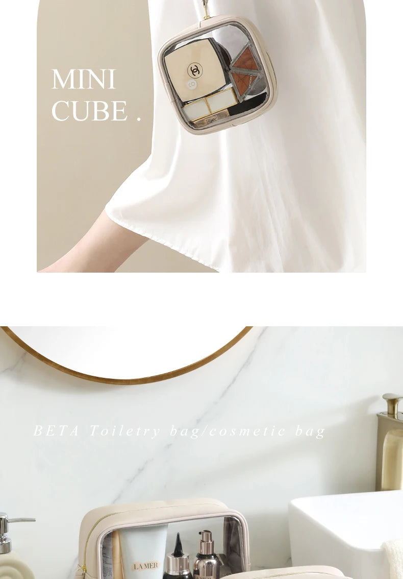 Tianzong Toiletry Bag Portable Travel Business Trip Cosmetics Bag Waterproof Transparent Cosmetic Bag