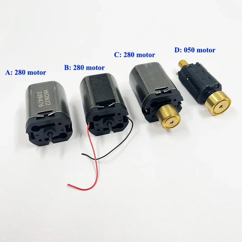 Micro 5-pole Rotor Dual Shaft 050 / 280 Motor DC6V-12V High Speed Double Axis Engine for HO Scale Model Toy Railway Train Models