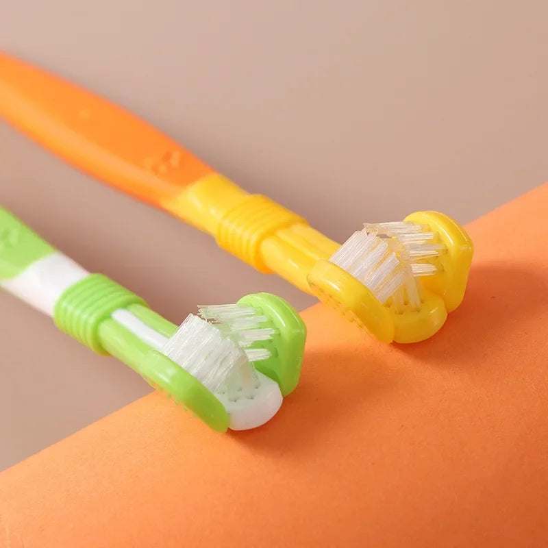 3-Head Soft Pet Toothbrush - Easy-Grip for Small Breeds – photo 6