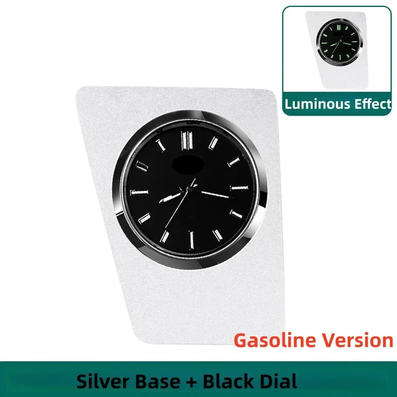 Car Dashboard Stick-On Luminous Digital Clocks Auto Vehicle Air Outlet Mini Watches For Toyota RV4 WILDLANDER 2024-2025