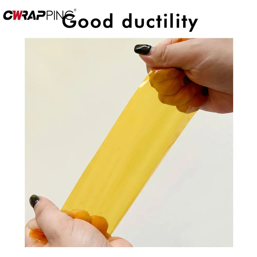 Golden Yellow Light PVC Car Headlights Taillight Film Fog Stretchable Auto Taillight Tint Stickers Car Light Film Car Lamp Film