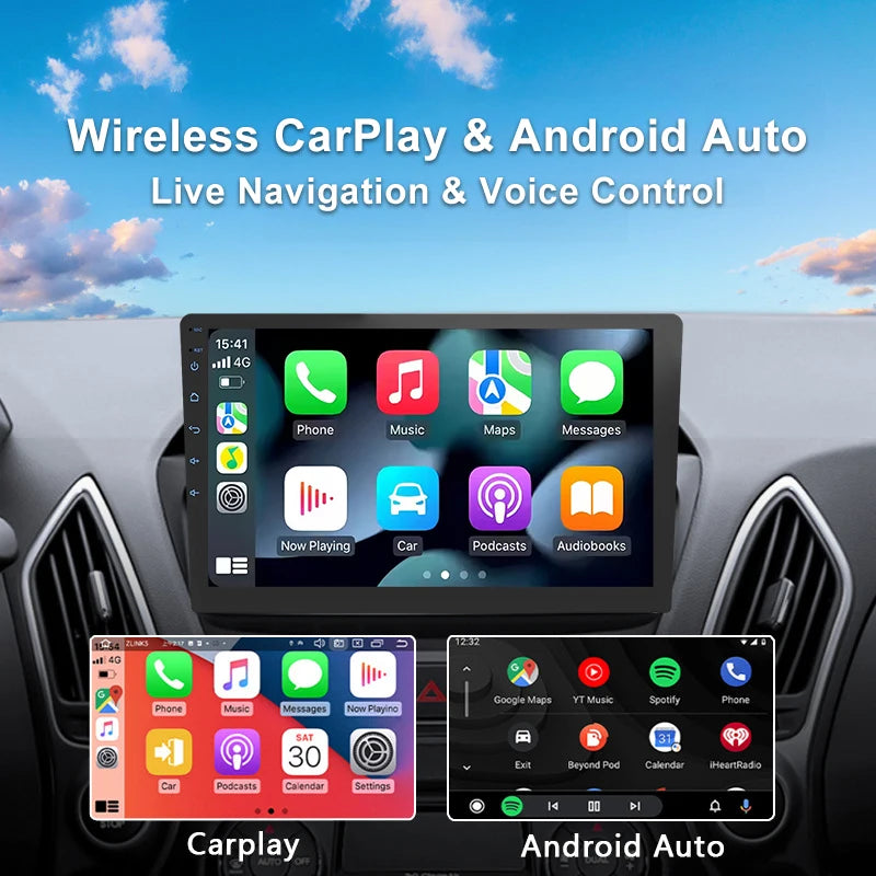 CAIXI Universal 7" 9" 10" 2din Android 16 CarPlay Auto Radio For Volkswagen Fiat Renault Nissan Hyundai Car Multimedia autoradio