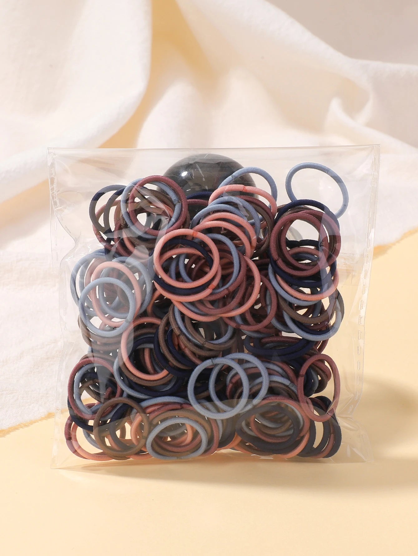 MMAlto 100 Pcs Colorful Mini Hair Ties – Soft Nylon Elastic Rubber Bands for Baby Girls & Kids