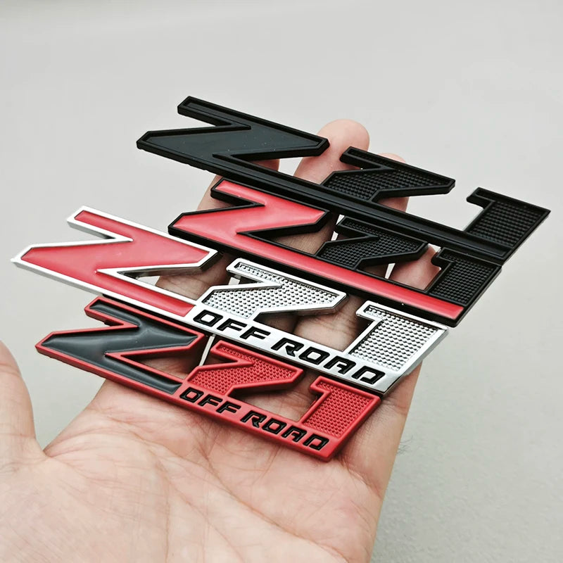 3D Metal Logo Z71 Emblem Car Front Grille Badge Trunk Sticker For Chevrolet Tahoe Colorado Cheyenne Chevy Silverado Accessories