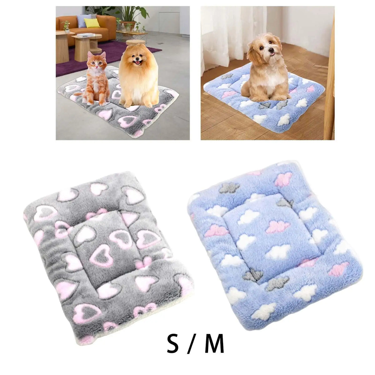 Heated Fleece Pet Bed Mat - Cat & Dog Blanket – photo 3
