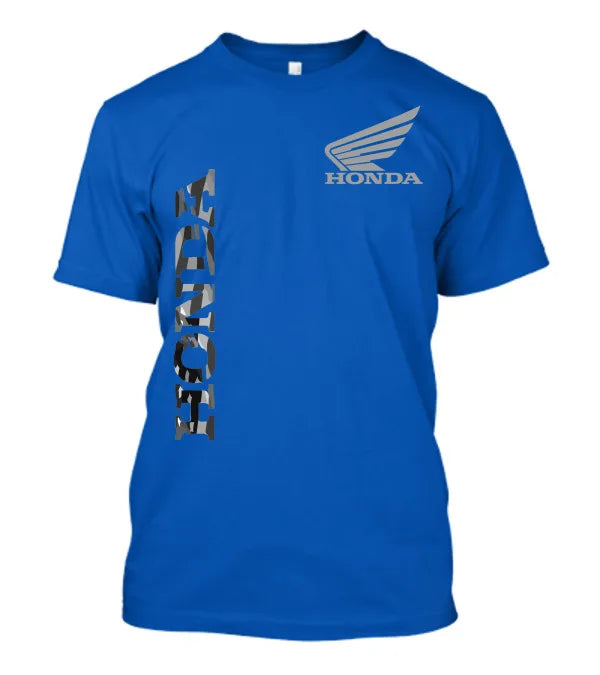 Honda Men's and Women's T-shirt Personality Tee Summer Casual Motorcycle Riding Off-road Short-sleeved Spring Racing Brand Top