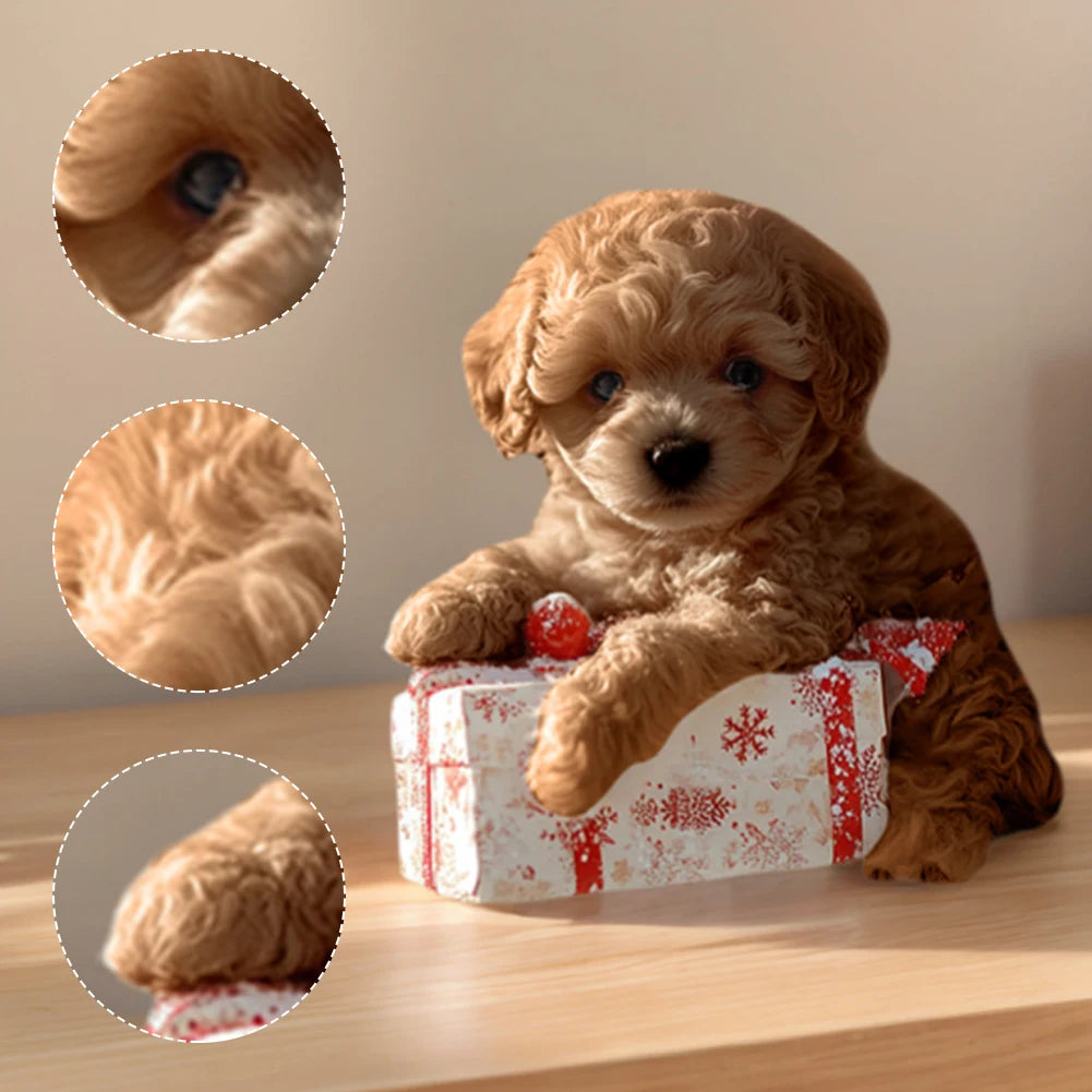 Electronic Robot Dog Interactive Plush Puppy Toy Realistic Puppy Cute Walking Stuffed Animal Dog Barking Tail Wagging for Gifts