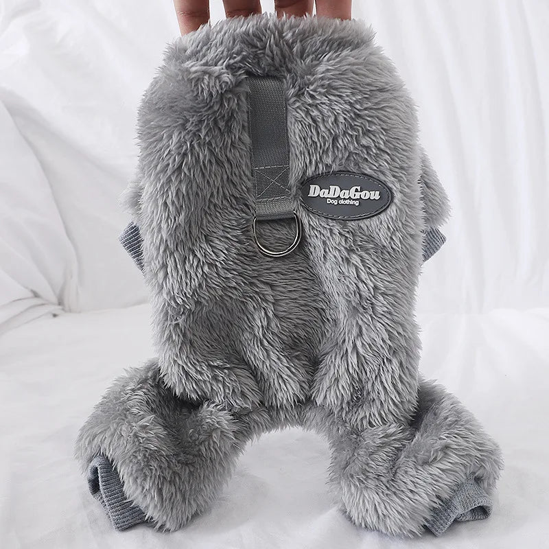 Fleece Dog Pajamas - Warm Winter Outfit for Small Dogs - photo 5