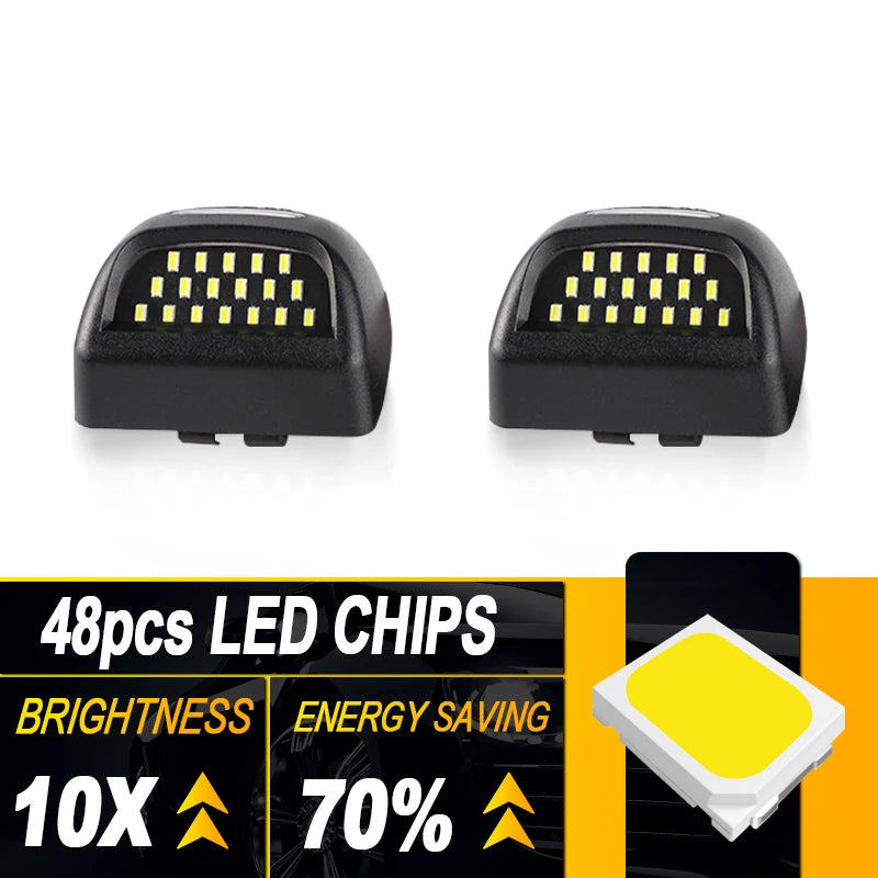 LED License Plate Lights (2-Pack) — Chevrolet Suburban, Tahoe & GMC Sierra / Yukon